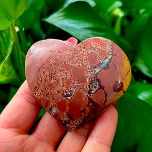 Mookaite Heart Palm Stone
